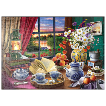 puzzleplate Evening Tea Party 500 Puzzle