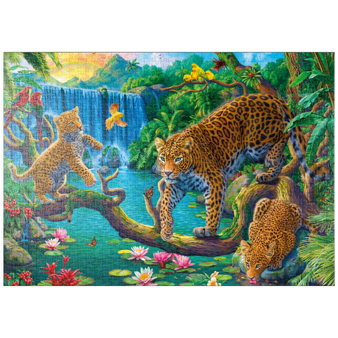 puzzleplate The Leopard Family 1000 Puzzle