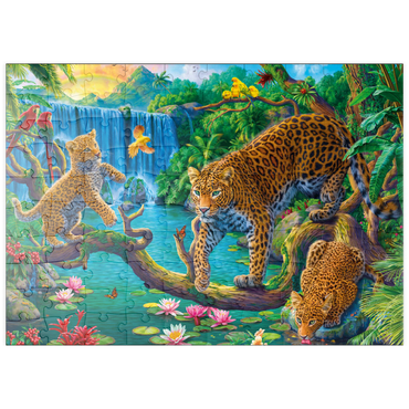 puzzleplate The Leopard Family 100 Puzzle