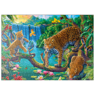 puzzleplate The Leopard Family 500 Puzzle