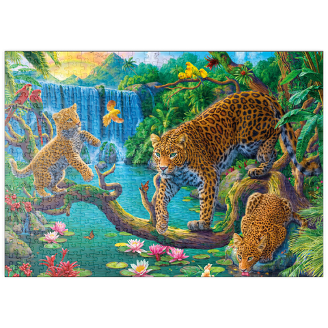 puzzleplate The Leopard Family 500 Puzzle