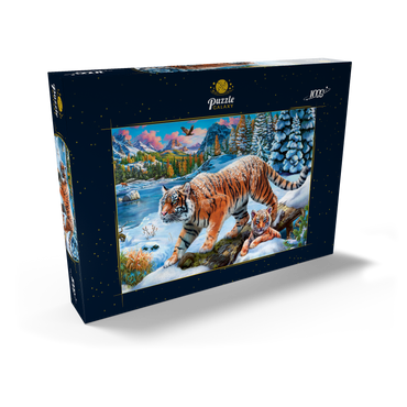 Winter Tigers 1000 Puzzle Schachtel Ansicht2