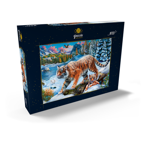 Winter Tigers 1000 Puzzle Schachtel Ansicht2