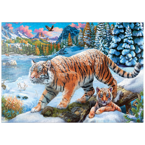 puzzleplate Winter Tigers 1000 Puzzle