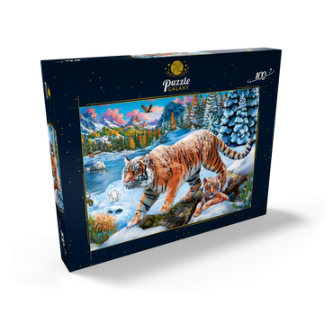 Winter Tigers 100 Puzzle Schachtel Ansicht2