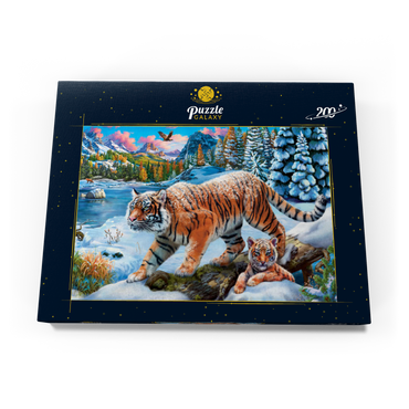 Winter Tigers 200 Puzzle Schachtel Ansicht3
