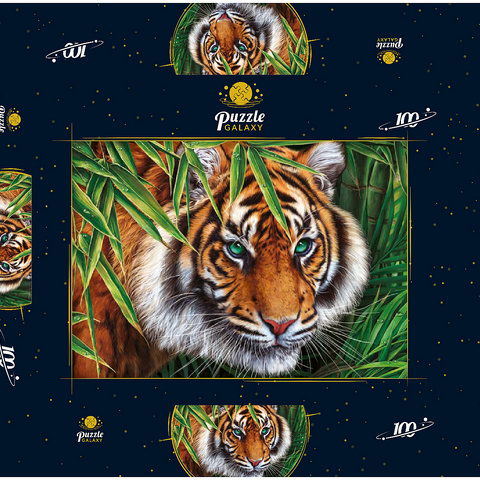 Big Tiger 100 Puzzle Schachtel 3D Modell