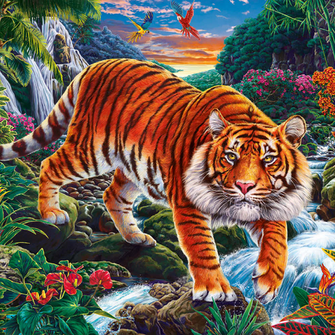 Stalking Tiger 500 Puzzle 3D Modell