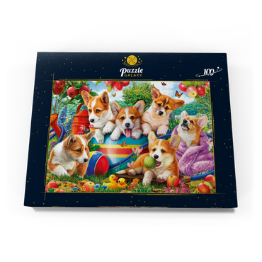Cute Puppies 100 Puzzle Schachtel Ansicht3