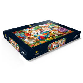 Alternative Darstellung des Puzzle-Motivs Spielzeit im Grünen: Corgis und ihre fröhlichen Momente – Puzzleteile: 200