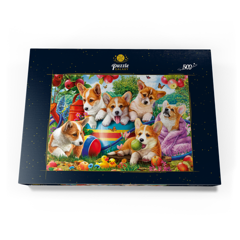 Cute Puppies 500 Puzzle Schachtel Ansicht3