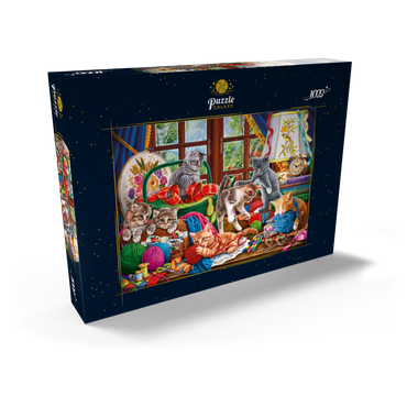 The Cheerful Kittens with Yarn 1000 Puzzle Schachtel Ansicht2