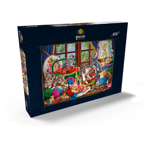 The Cheerful Kittens with Yarn 1000 Puzzle Schachtel Ansicht2