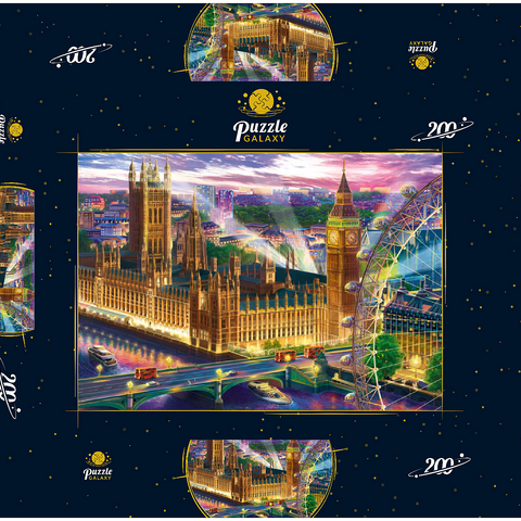 Evening London 200 Puzzle Schachtel 3D Modell
