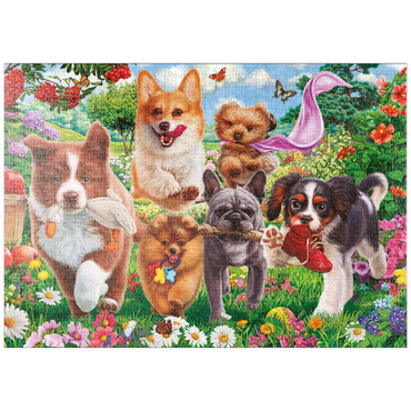 puzzleplate Running Puppies 1000 Puzzle