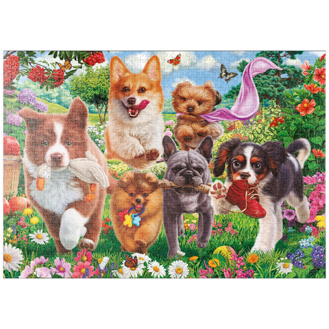 puzzleplate Running Puppies 1000 Puzzle