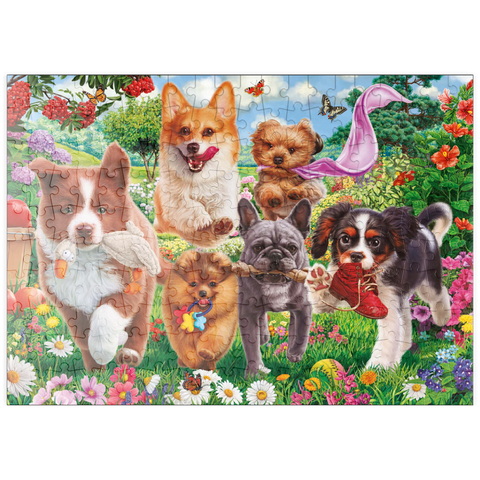 puzzleplate Running Puppies 200 Puzzle