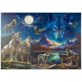 Darstellung des Puzzle-Motivs Die Schönheit der Wölfe – Puzzleteile: 1000