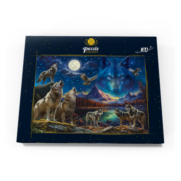 The Beauty of Wolves 100 Puzzle Schachtel Ansicht3
