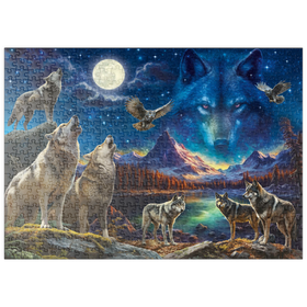 Darstellung des Puzzle-Motivs Die Schönheit der Wölfe – Puzzleteile: 500