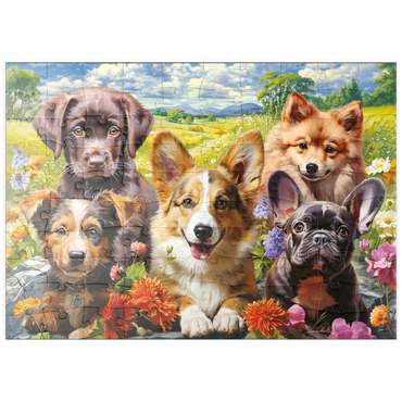 puzzleplate Funny Puppy Selfie 100 Puzzle