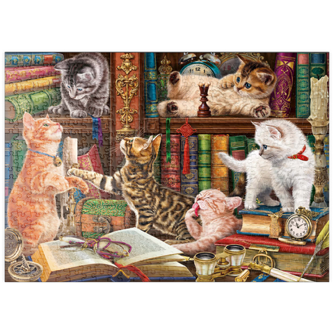 puzzleplate Library Kittens 500 Puzzle