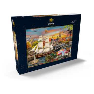 Sailboat in Paris 1000 Puzzle Schachtel Ansicht2
