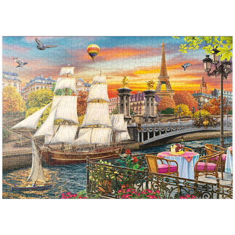 puzzleplate Sailboat in Paris 1000 Puzzle