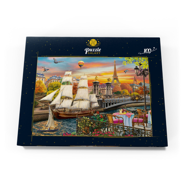 Sailboat in Paris 100 Puzzle Schachtel Ansicht3