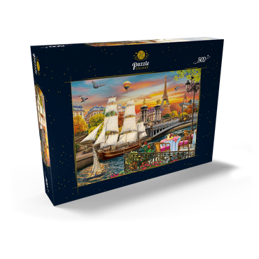 Sailboat in Paris 500 Puzzle Schachtel Ansicht2