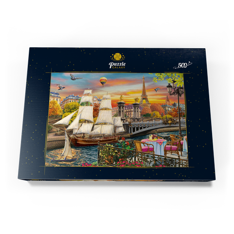 Sailboat in Paris 500 Puzzle Schachtel Ansicht3