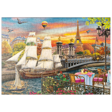 puzzleplate Sailboat in Paris 500 Puzzle
