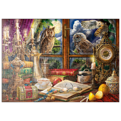 puzzleplate Evening Still Life With Owls 200 Puzzle