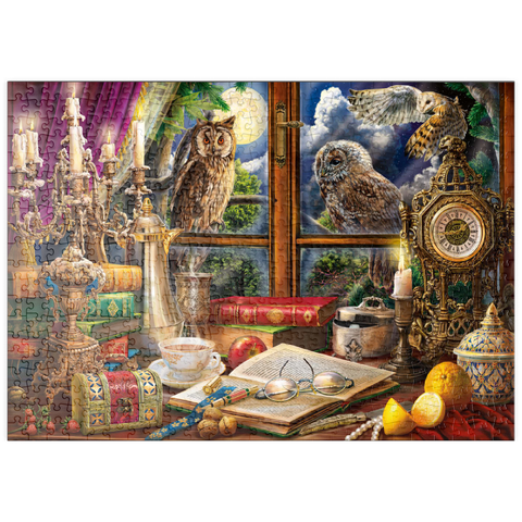 puzzleplate Evening Still Life With Owls 500 Puzzle