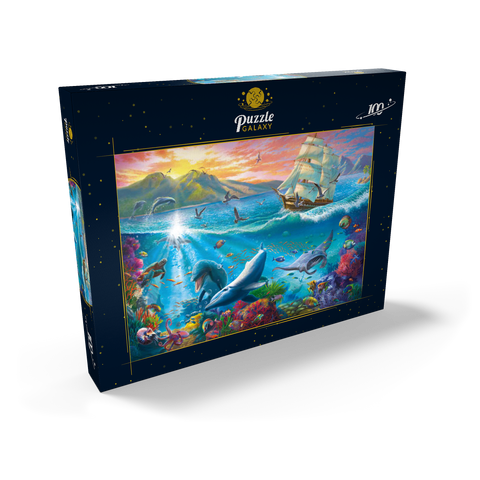 Sailboat and the Underwater World 100 Puzzle Schachtel Ansicht2