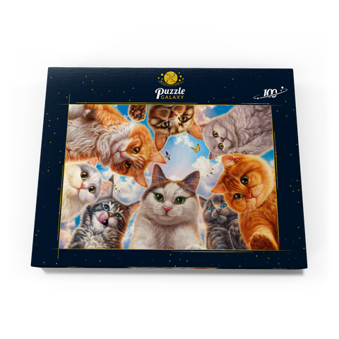Cat Selfie 100 Puzzle Schachtel Ansicht3