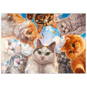 Darstellung des Puzzle Motivs Katzen-Selfie - Puzzleteile: 200