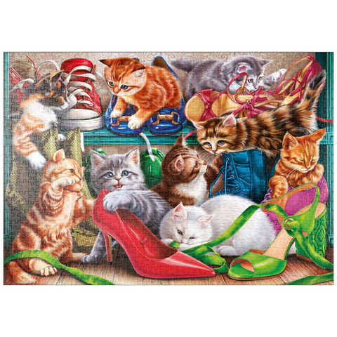 puzzleplate Kitten Shoes 1000 Puzzle