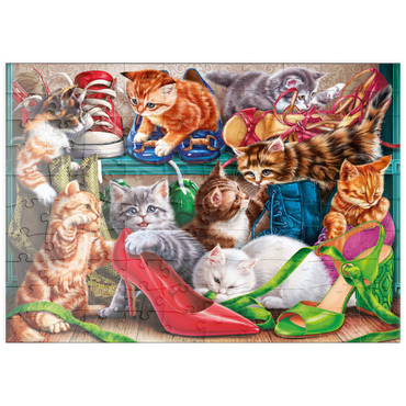 puzzleplate Kitten Shoes 100 Puzzle