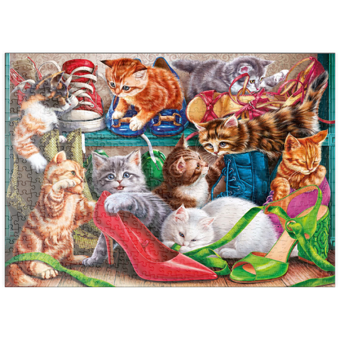 puzzleplate Kitten Shoes 500 Puzzle