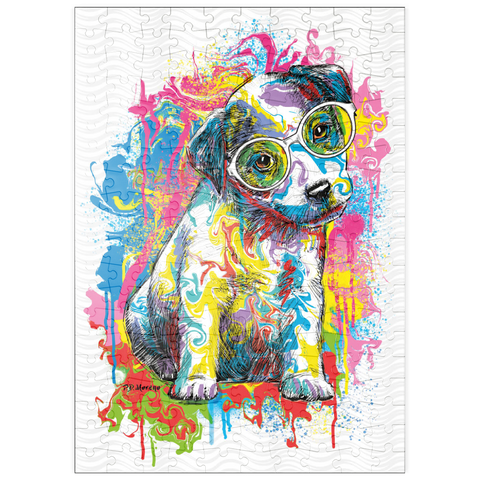 puzzleplate Jack Russell with Glasses 200 Puzzle