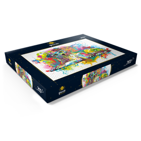 Darstellung des Puzzle Motivs Neugieriger Welpe - Puzzleteile: 200