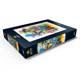 Darstellung des Puzzle Motivs Bulldoggen-Spaß - Puzzleteile: 500