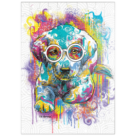 Darstellung des Puzzle Motivs Labor-Augen - Puzzleteile: 100