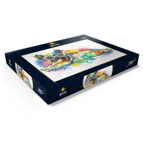 Darstellung des Puzzle Motivs Faule Frenchie - Puzzleteile: 200