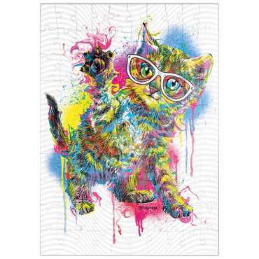 puzzleplate Kitty Saying Hello 100 Puzzle