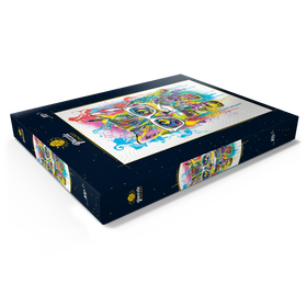 Darstellung des Puzzle Motivs Kätzchen Weiche Augen - Puzzleteile: 100