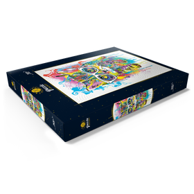 Darstellung des Puzzle Motivs Kätzchen Weiche Augen - Puzzleteile: 200