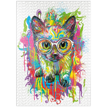 puzzleplate Kitten with Glasses 1000 Puzzle