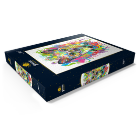 Darstellung des Puzzle Motivs Kätzchen mit Brille - Puzzleteile: 200